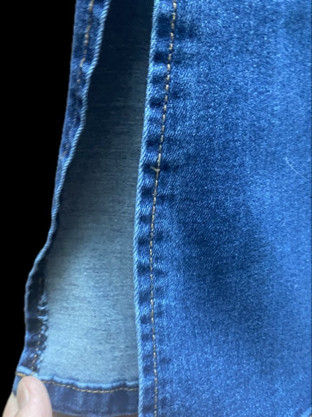 NWT Y2K-Style Bamboo Flare Jeans with 10" Side Ankle Slits Style R/A 1982-17 SIZ - Picture 4 of 12